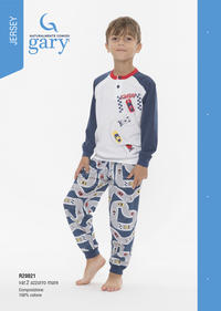 BOY'S PAJAMAS L/S R20021 Tellini S.r.l. Wholesale Clothing